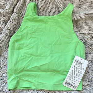 Neon green lululemon tank